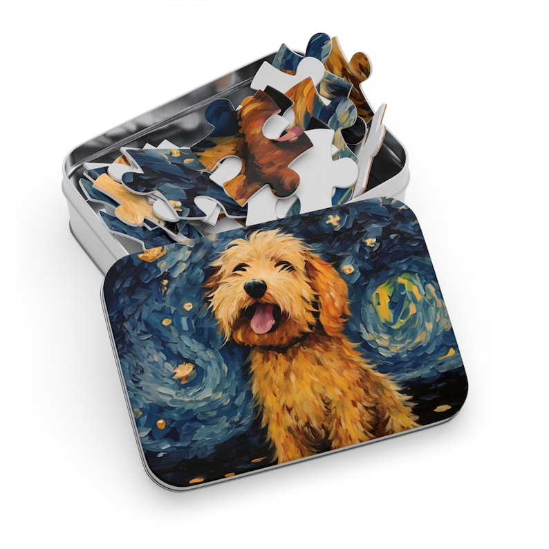 Golden Doodle Van Gogh Puzzle 30–1000 Pieces Art Jigsaw