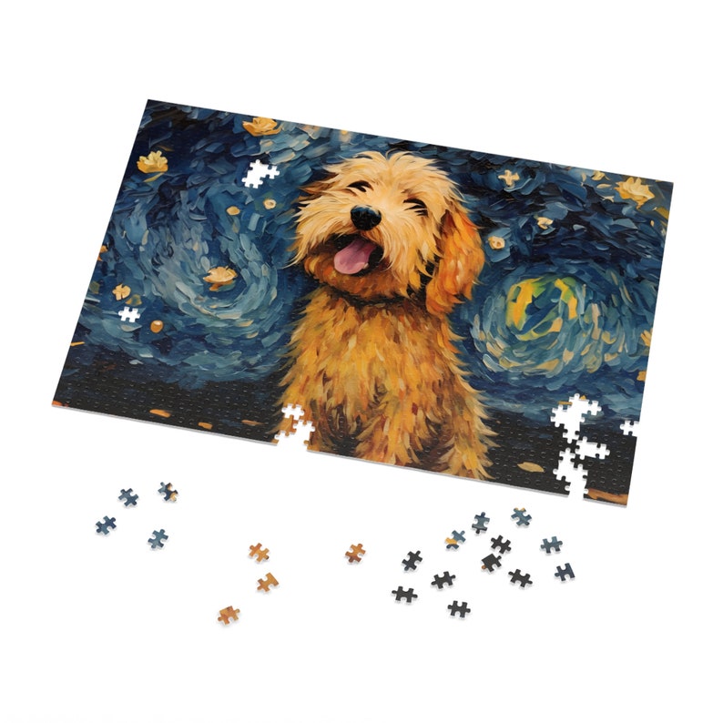 Golden Doodle Van Gogh Puzzle 30–1000 Pieces Art Jigsaw