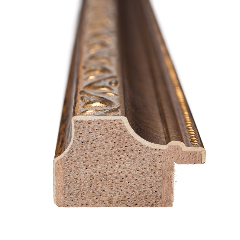 Gold Picture Frame Ornate Antique Solid Wood Traditional Wall Decor