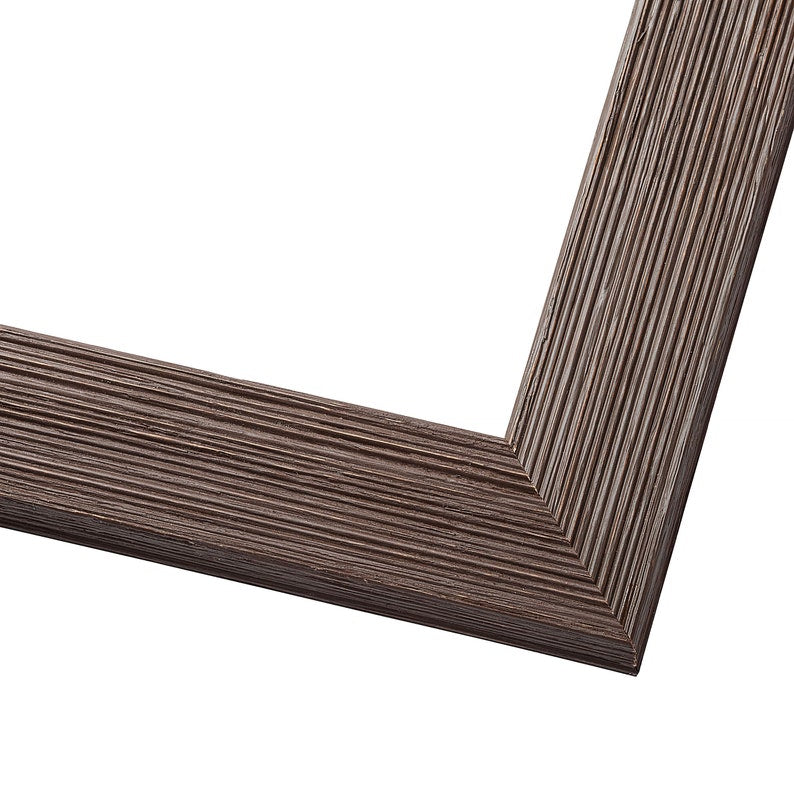 Brown Picture Frame Rustic Barnwood with UV Acrylic Plexiglass Backing