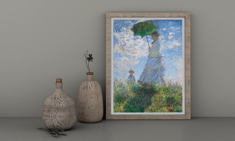 Monet Madame Monet and Her Son Jigsaw Puzzle Art Decor