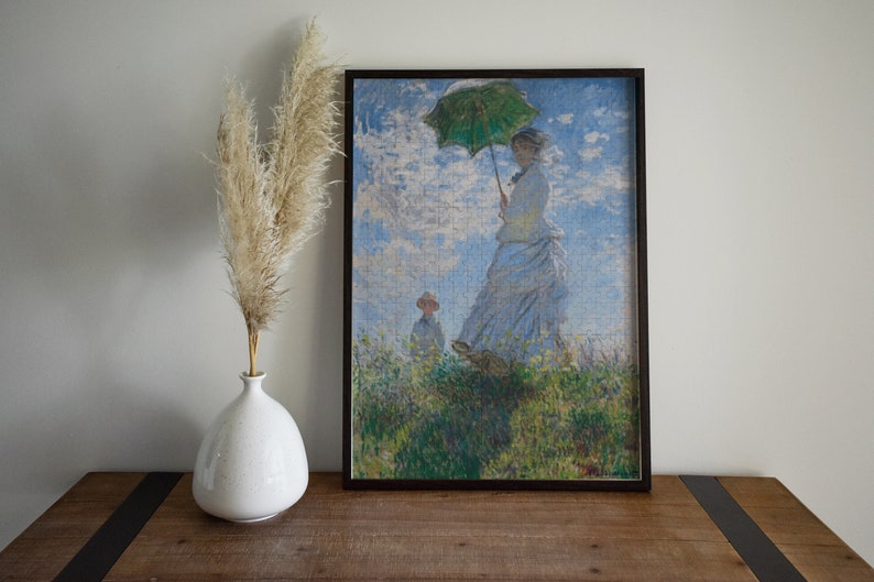 Monet Madame Monet and Her Son Jigsaw Puzzle Art Decor