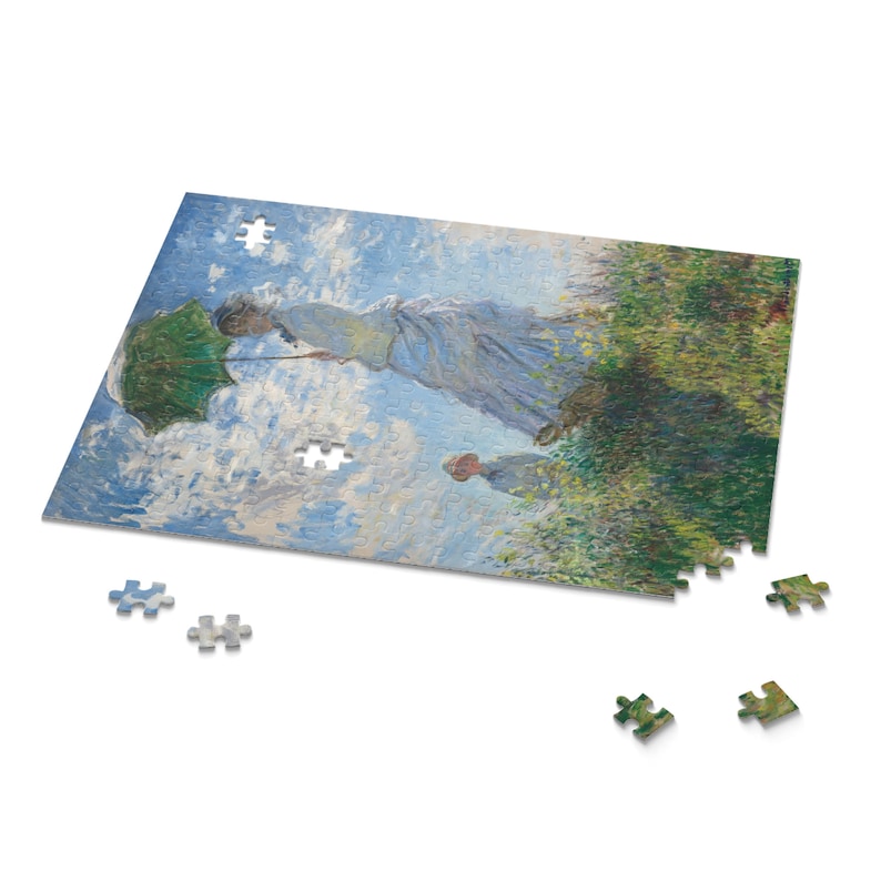 Monet Madame Monet and Her Son Jigsaw Puzzle Art Decor