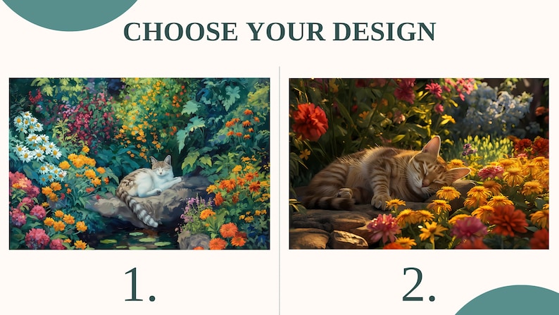 Garden Cat Jigsaw Puzzle Animal Jigsaw Pet Puzzle 110 252 520 1014 Pieces Cat Gift for Puzzle Fans Animal Lover Flower Decor Family Fun