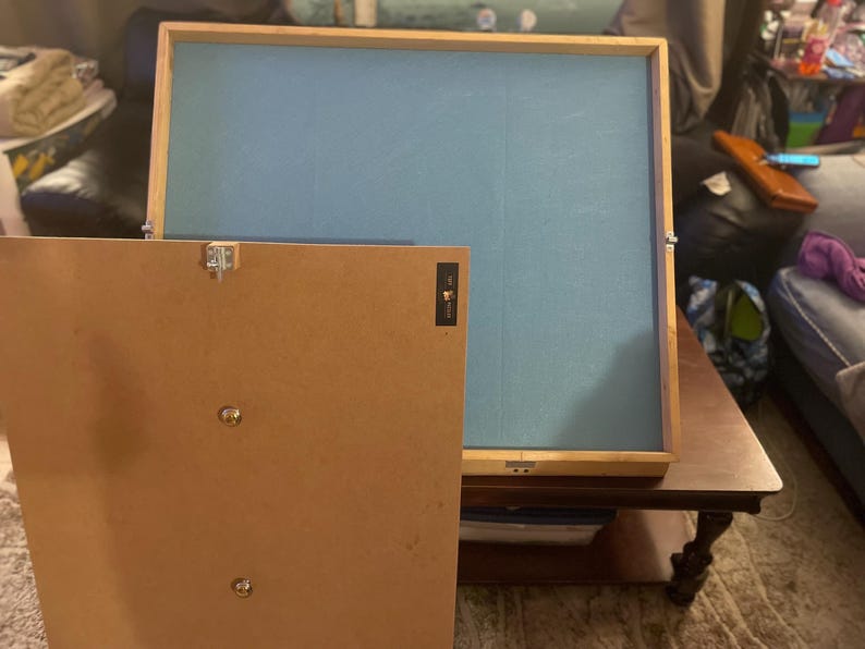 Multi angle 42x30 Table top jigsaw surface with sorting trays and box lid holder bundle