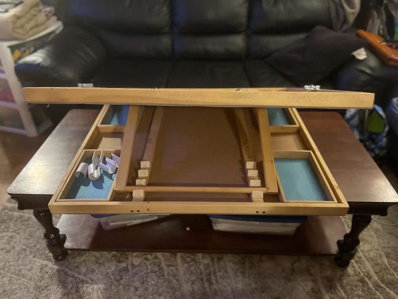 Multi angle 42x30 Table top jigsaw surface with sorting trays and box lid holder bundle