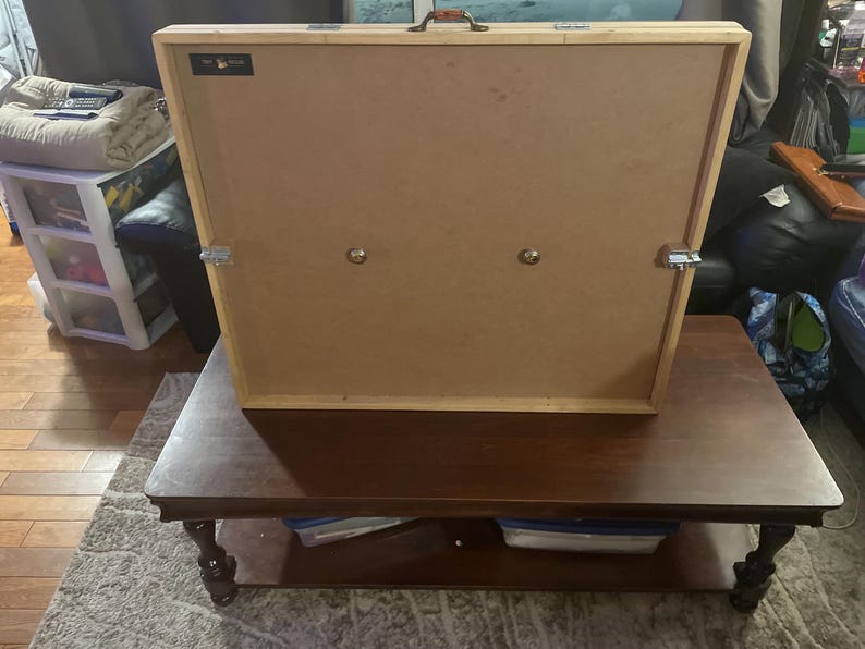 Multi angle 42x30 Table top jigsaw surface with sorting trays and box lid holder bundle