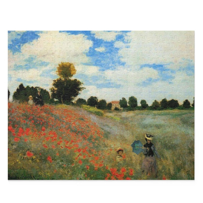 Monet Poppy Field Jigsaw Puzzle 120–500 Pieces Relaxation Game