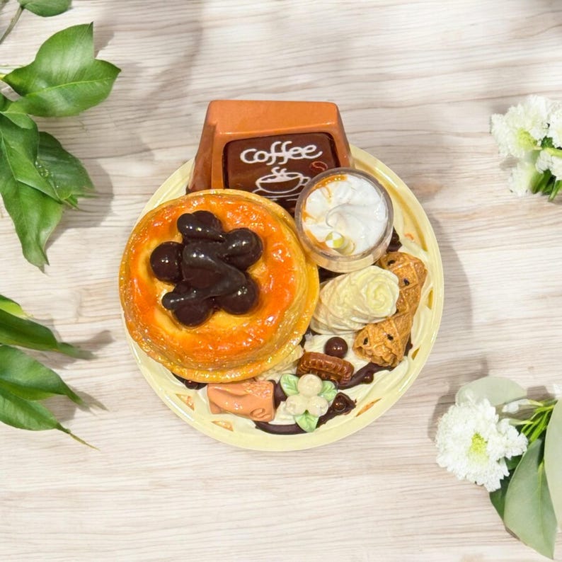 Food Fridge Magnet, Small Plate Series, Delicious Food Ornaments