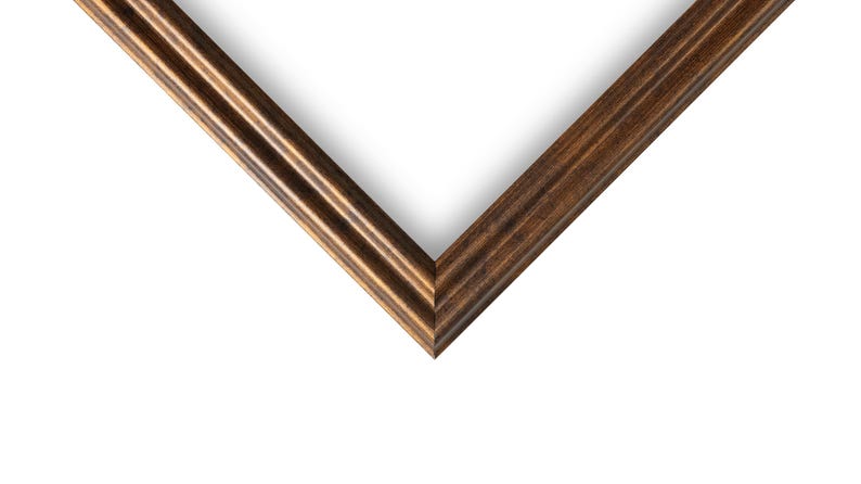 Vintage Rustic Bronze Picture Frame Solid Wood with UV Plexiglass