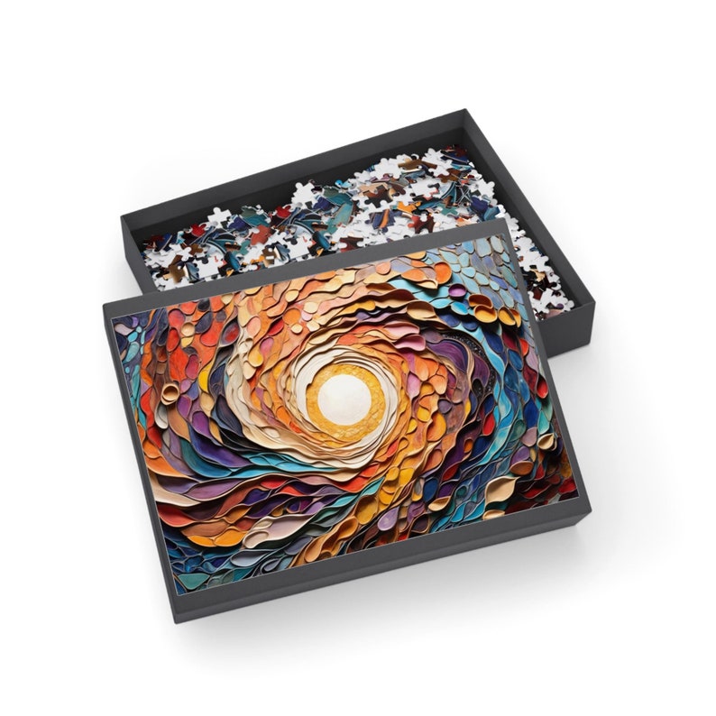 Abstract Solar Aura Puzzle 1000 Piece Vibrant Art Home Decor