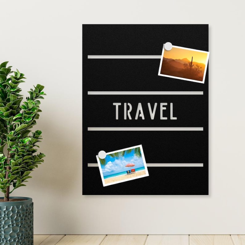 Travel Vision Board Memories Magnetic Display Board