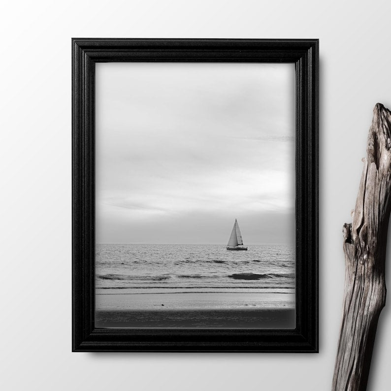Classic Black Picture Frame Solid Wood with UV Plexiglass and Hangers