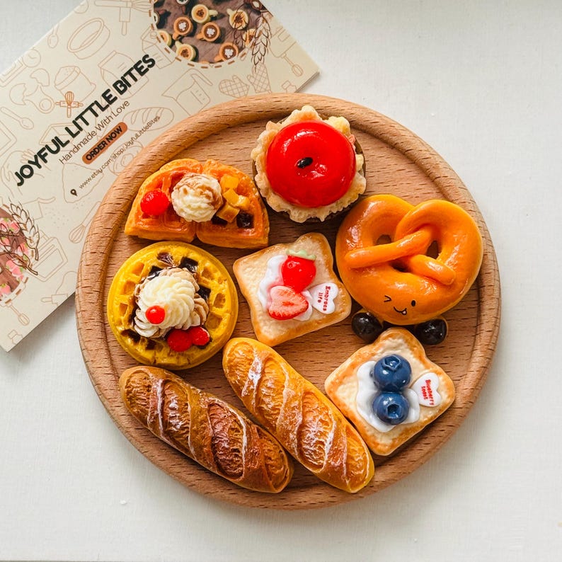 Baking Fridge Magnet Set, Pastry and Bread Kitchen Decoration