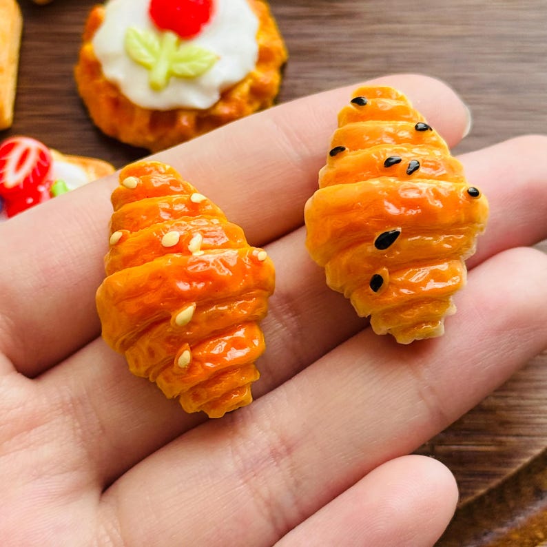 Baking Fridge Magnet, Croissant and Danish Pastry Kitchen Decoration