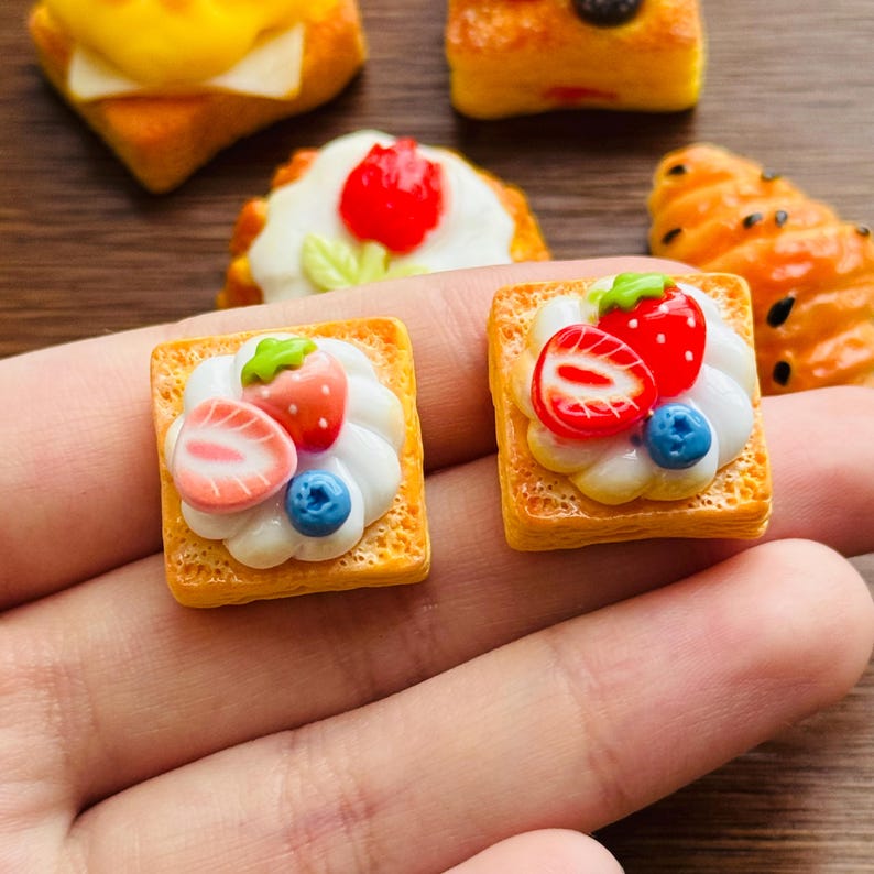 Baking Fridge Magnet, Croissant and Danish Pastry Kitchen Decoration