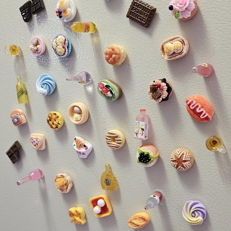 Food and Beverage Fridge Magnet, 15-Piece Set