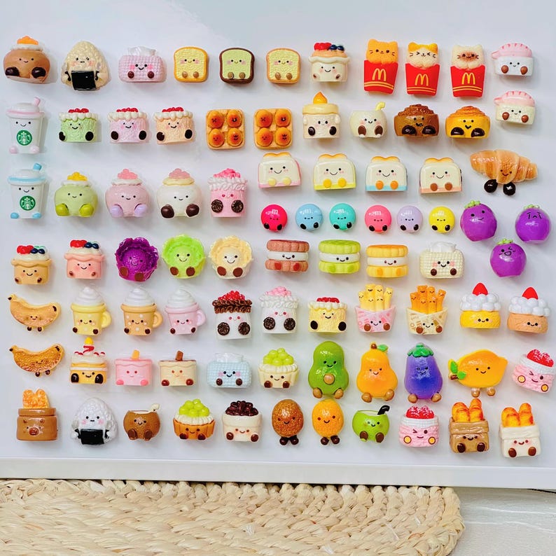 Random Cute Fridge Magnet Set, Kitchen, Office, and Locker Decoration