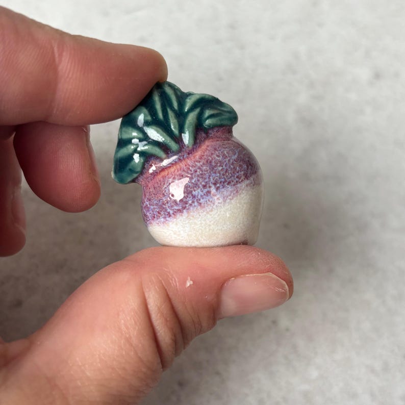 Retro Fruit and Vegetable Fridge Magnets, Ceramic Slip Casting