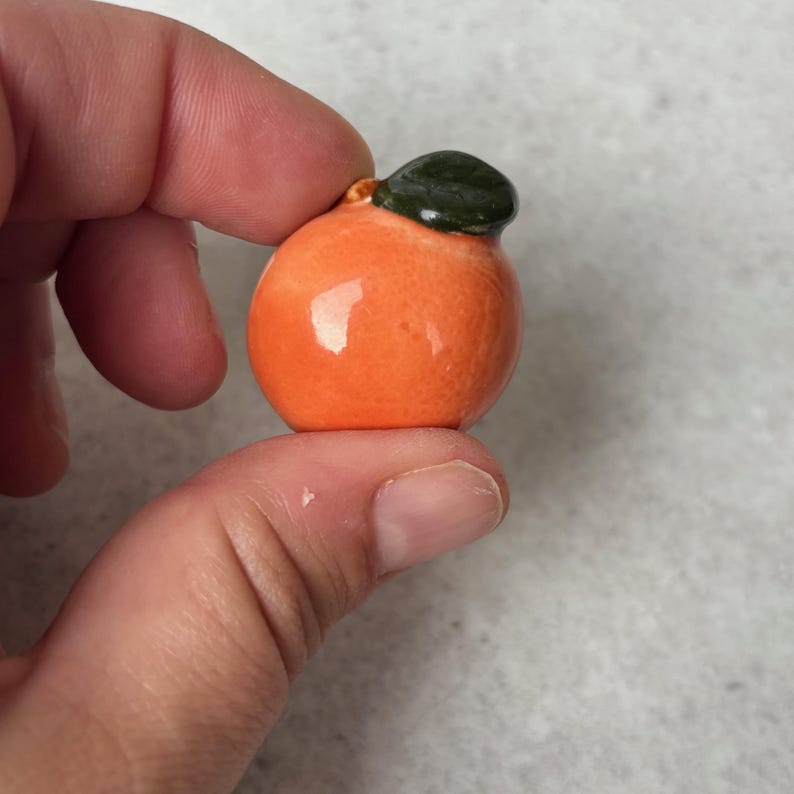 Retro Fruit and Vegetable Fridge Magnets, Ceramic Slip Casting