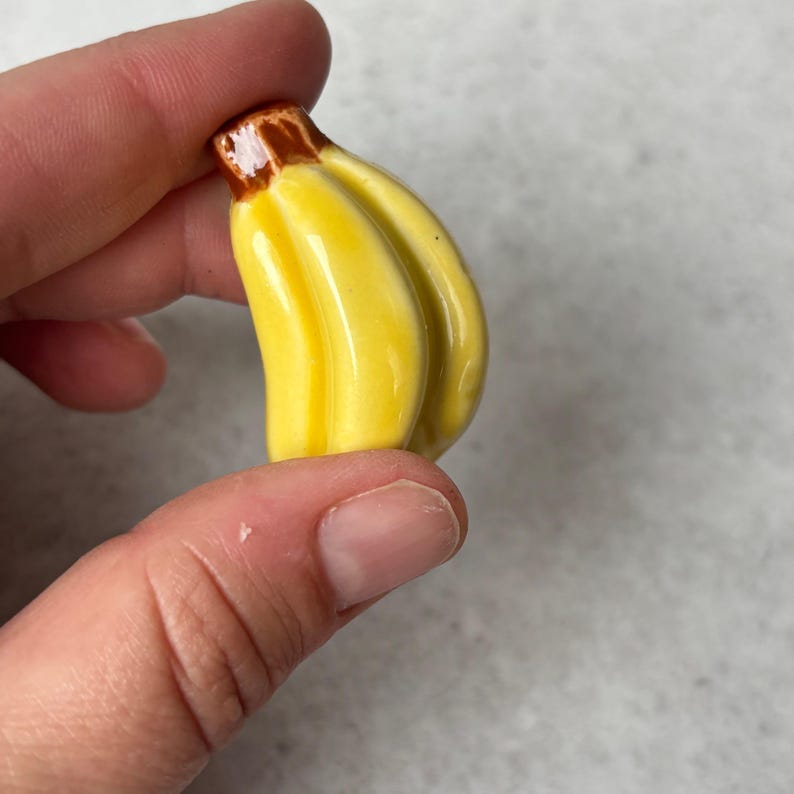 Retro Fruit and Vegetable Fridge Magnets, Ceramic Slip Casting