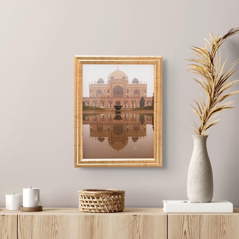 Vintage Antique Gold Picture Frame Solid Wood with UV Plexiglass