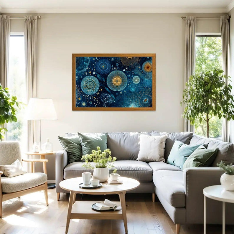 Abstract Plankton Ocean Art Puzzle 1000 Piece Wooden Jigsaw