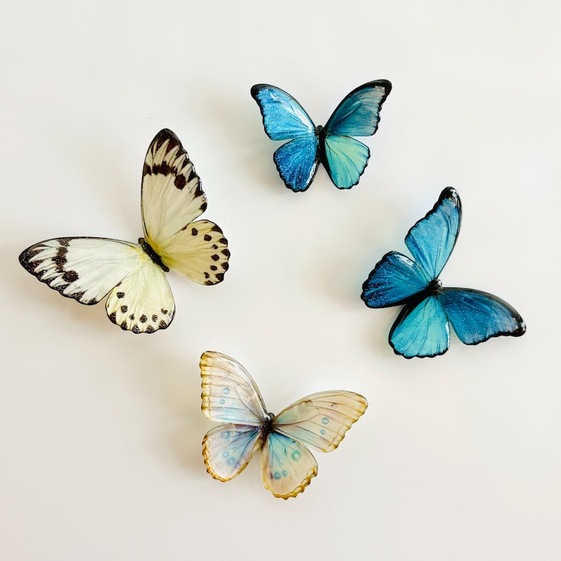 Butterfly Fridge Magnet, Resin Kitchen and Home Nature Decor