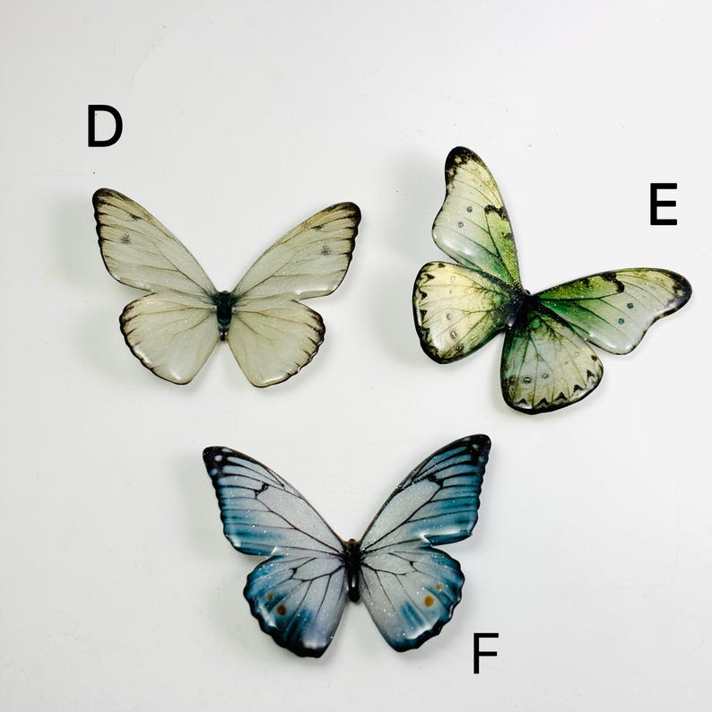 Butterfly Fridge Magnet, Resin Kitchen and Home Nature Decor