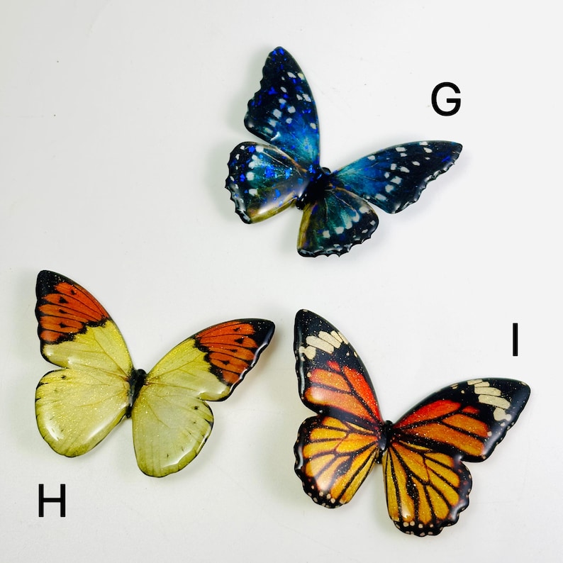 Butterfly Fridge Magnet, Resin Kitchen and Home Nature Decor
