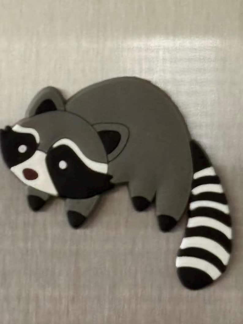 Animal Fridge Magnet Set of 10, Strong Silicone Woodland Style