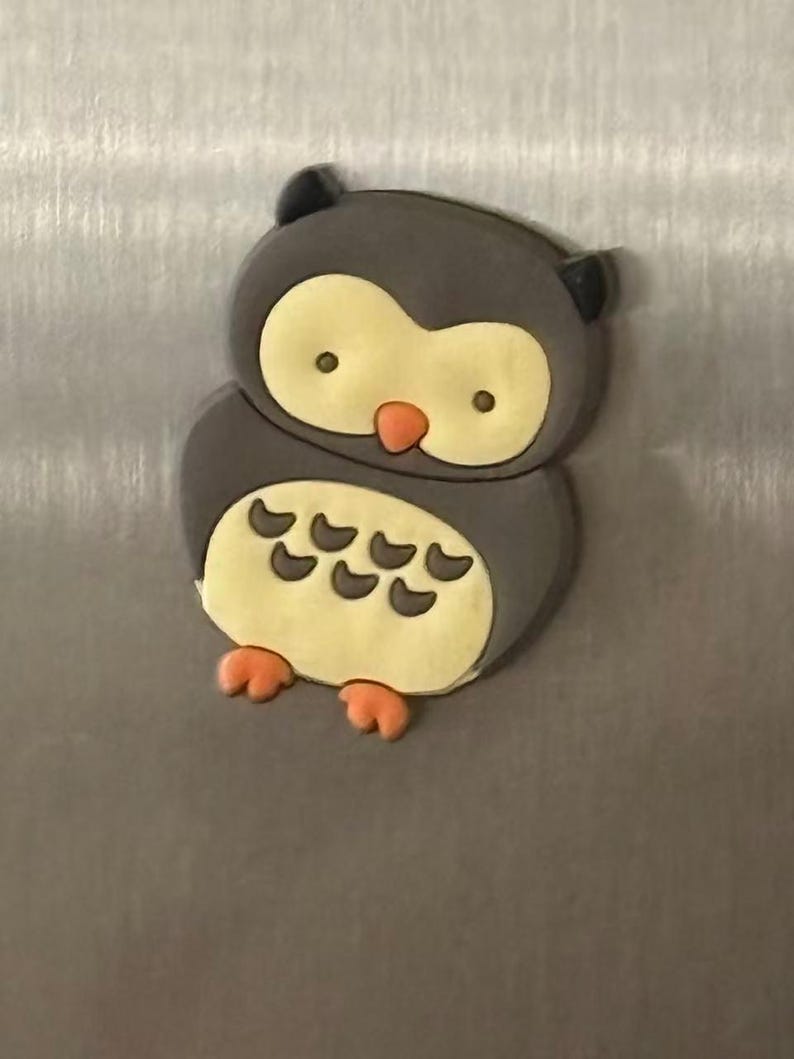 Animal Fridge Magnet Set of 10, Strong Silicone Woodland Style