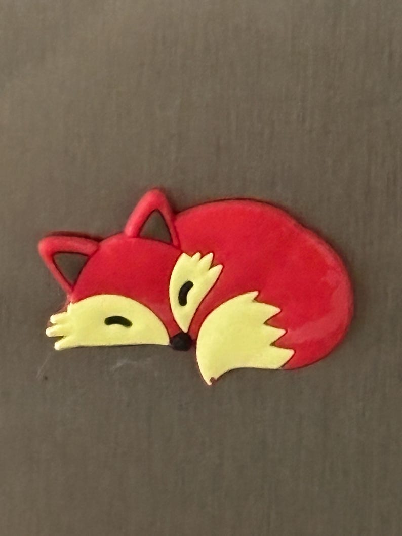 Animal Fridge Magnet Set of 10, Strong Silicone Woodland Style