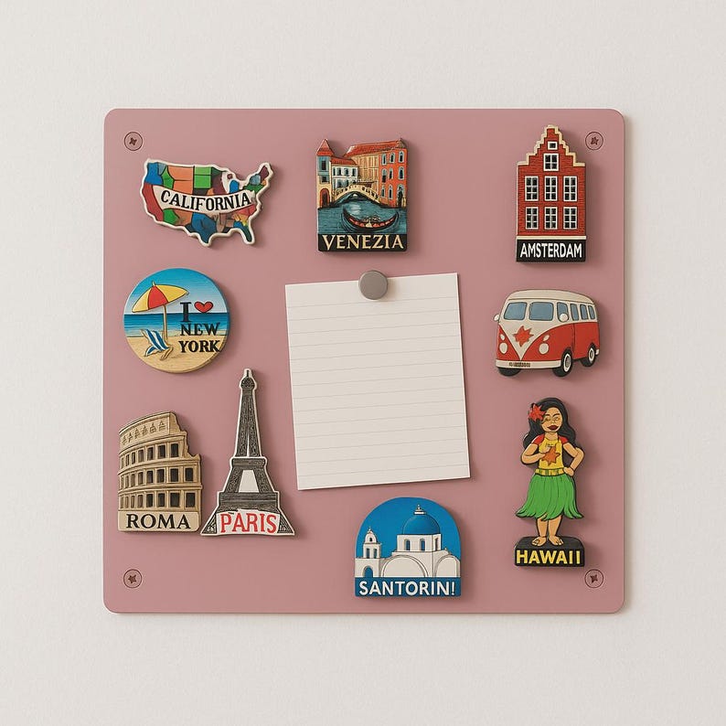 Square Magnet Board – Display Your Magnets & Notes in Style