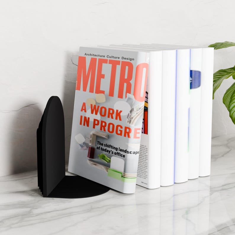 ECHO Bookends Modern Organizer Home Office Set of 2