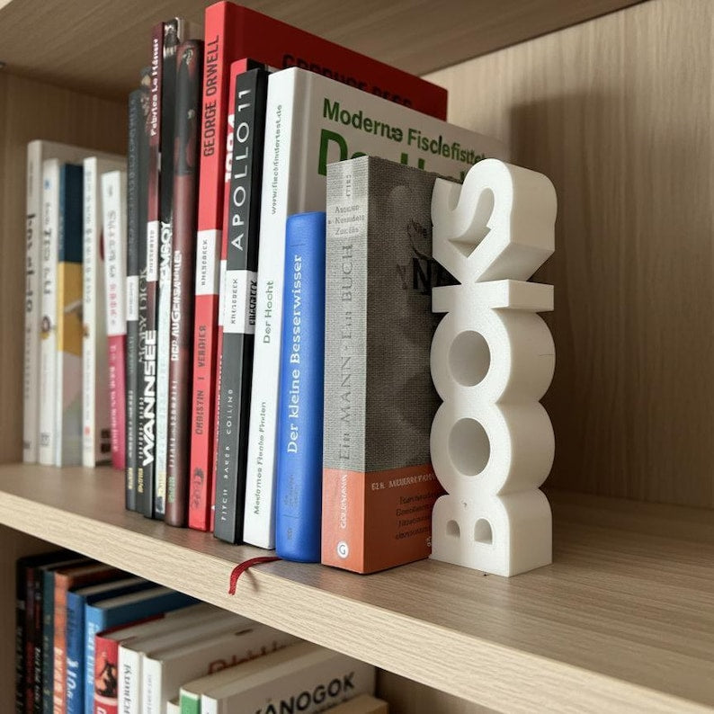 Read & Books Bookends Library Display Stand for Book Lovers