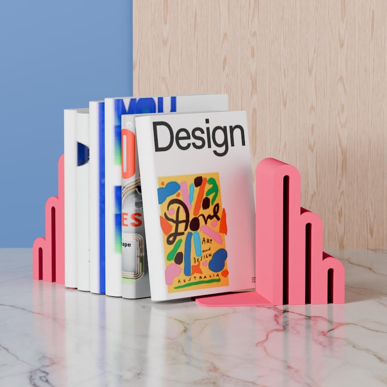 ARCH Bookends Colorful Organizer Home Office Set of 2