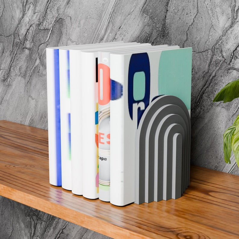 ECHO Bookends Modern Organizer Home Office Set of 2