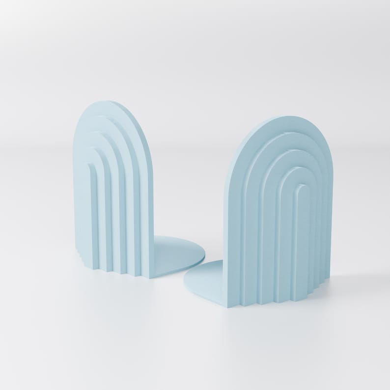 ECHO Bookends Modern Organizer Home Office Set of 2