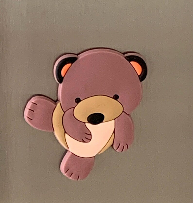 Animal Fridge Magnet Set of 10, Strong Silicone Woodland Style