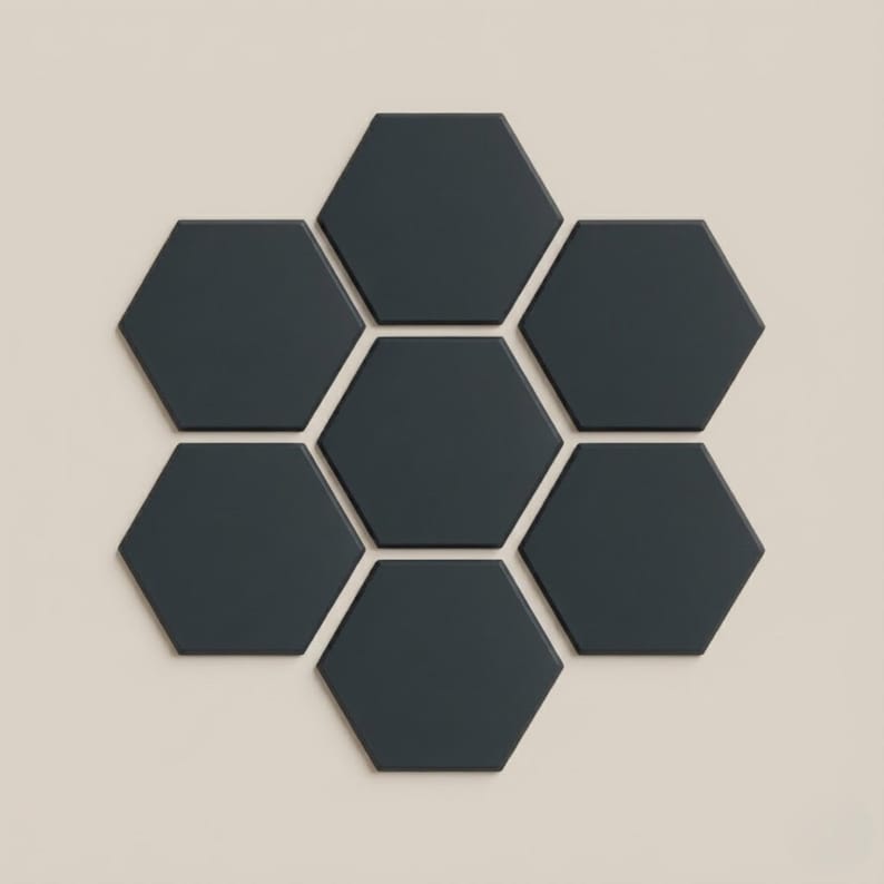 Hexagon 3D Black Travel Souvenir Magnetic Display Board