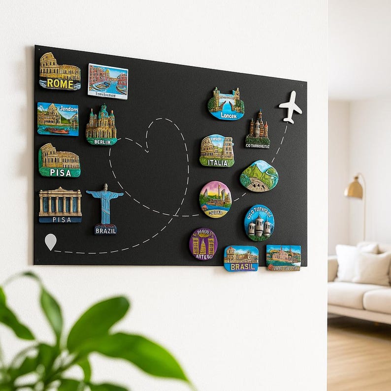 Large Metal Bulletin Magnetic Display Board