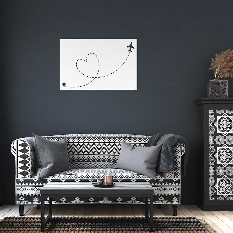 Large Metal Bulletin Magnetic Display Board