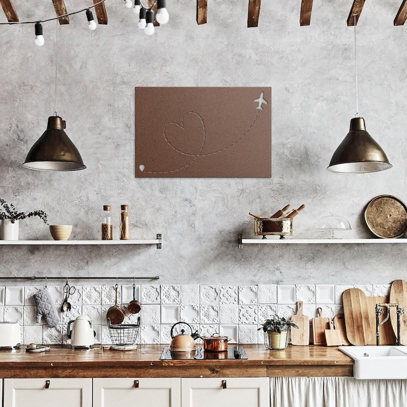 Large Metal Bulletin Magnetic Display Board