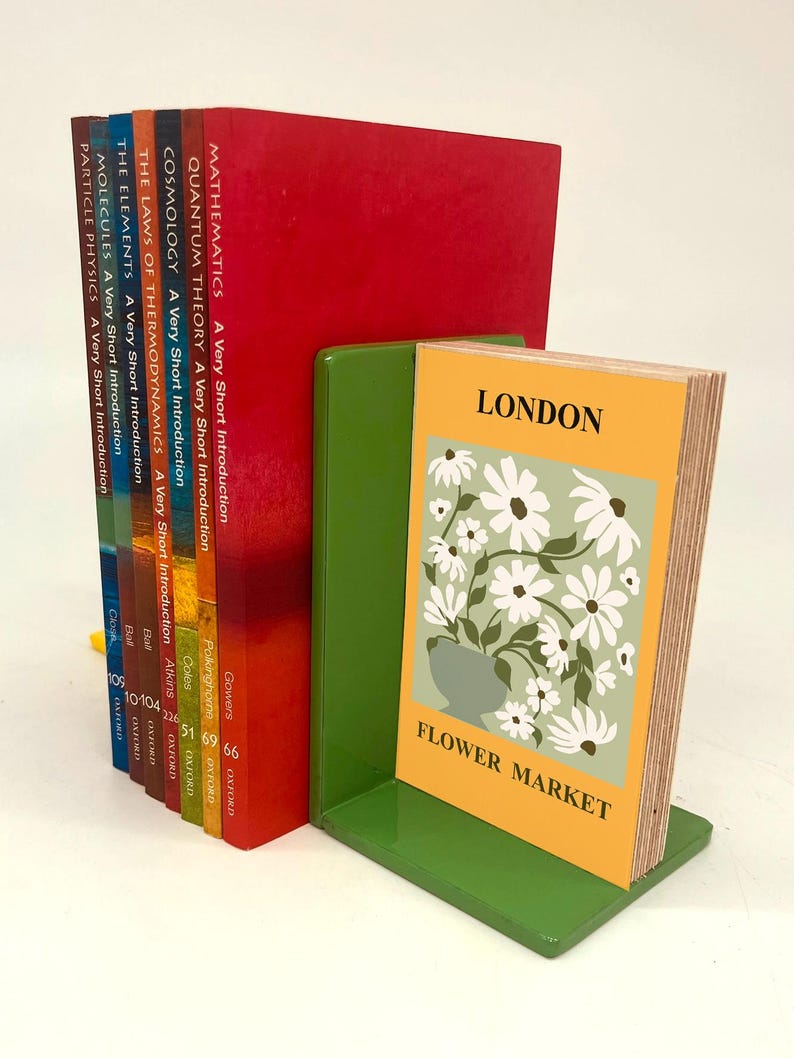 Flower Market Bookend Decorative Shelf Accent