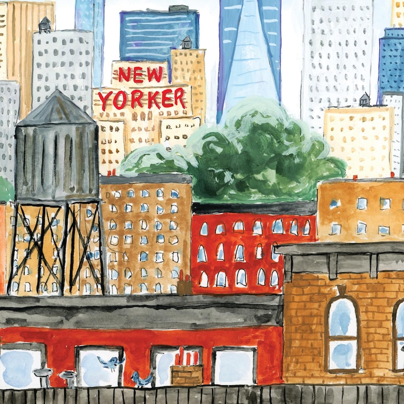 New York Street Life Puzzle - 1,000 Pieces, Brooklyn street scene hand-painted