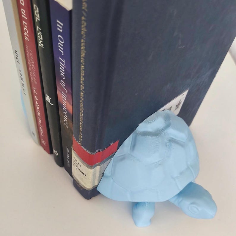 Turtle Bookends, Tortoise Bookend Set, Kids Room & Nursery Decor, Ocean Animal Bookshelf Holder