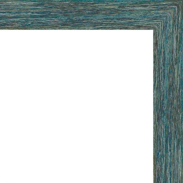 Distressed Blue Wood Picture Frame with Acrylic Glass and Foam Backing