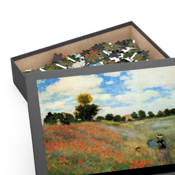 Monet Poppy Field Jigsaw Puzzle 120–500 Pieces Relaxation Game