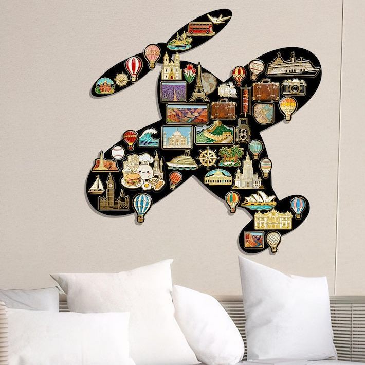 World Travel Souvenir Showcase Magnetic Display Board